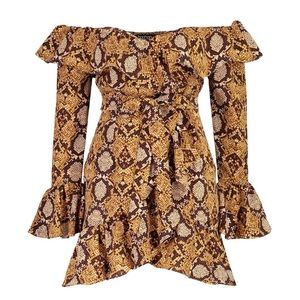 Snake print dress